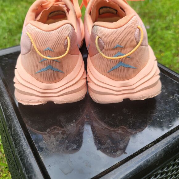 Hoka Rincon 3 Orange/Blue Running Shoes Womens Size 8B - Picture 3 of 14